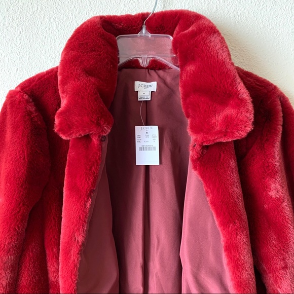 J. Crew Factory Faux Fur Cropped Jacket (NWT) - Picture 2 of 4